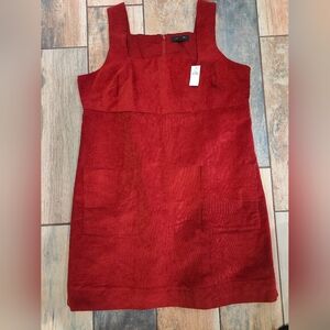 Banana Republic Factory Corduroy Dress, Size XL, Burnt Orange